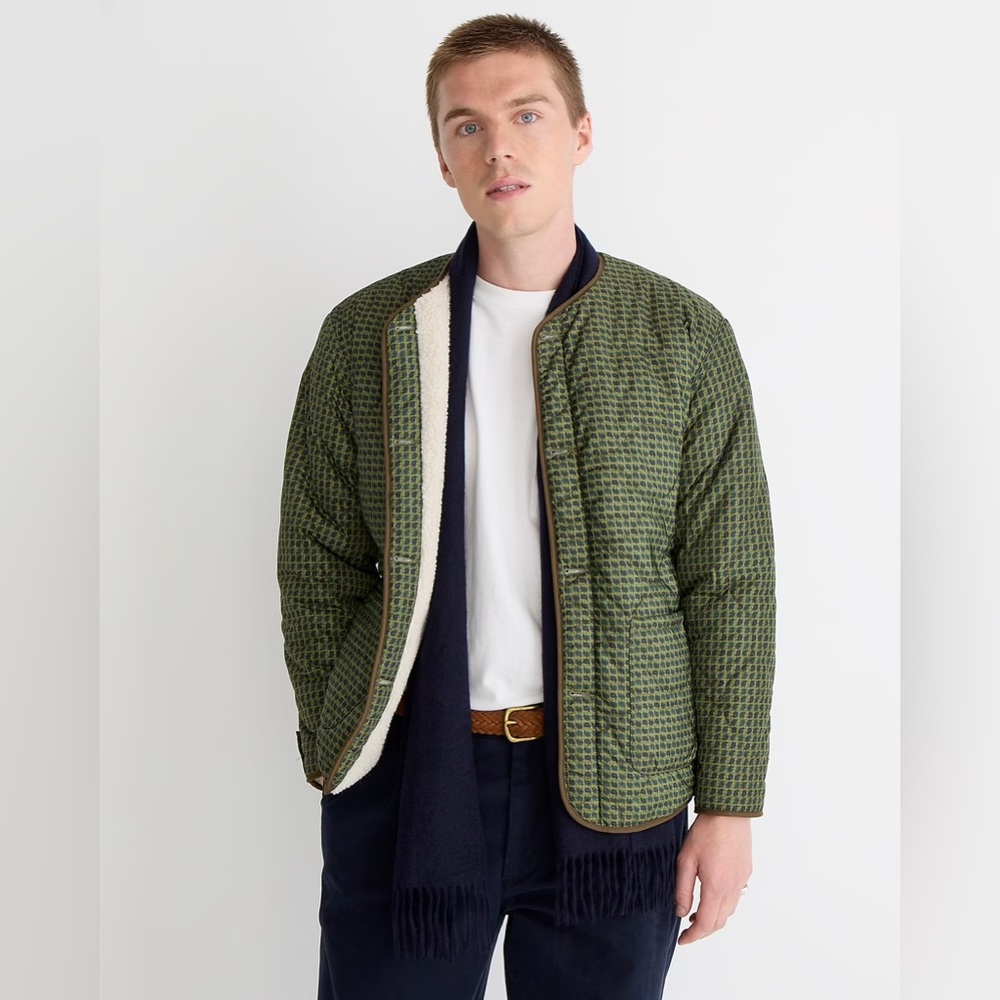 NWT BEAMS PLUS X J.Crew reversible liner blouson